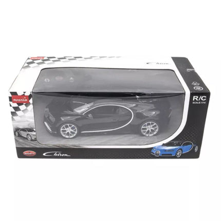 RC Bugatti Chiron 1:14 juodas nuotoliniu būdu valdomas automobilis