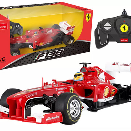 RC Automobilis 1:18 Rastar Bolid Ferrari F1 Raudonas