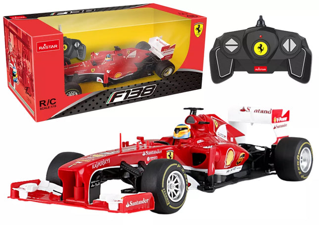 RC Automobilis 1:18 Rastar Bolid Ferrari F1 Raudonas