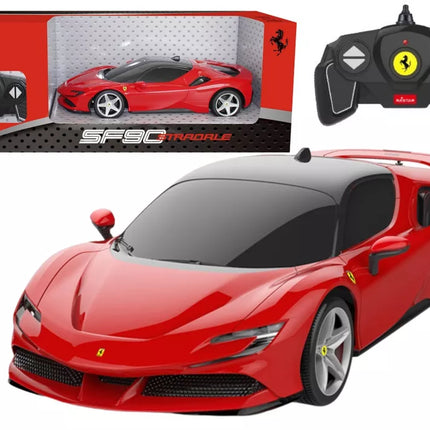 RC Automobilis Rastar 1:18 Ferrari SF90 Stradale, raudonas
