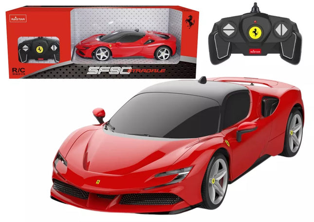RC Automobilis Rastar 1:18 Ferrari SF90 Stradale, raudonas