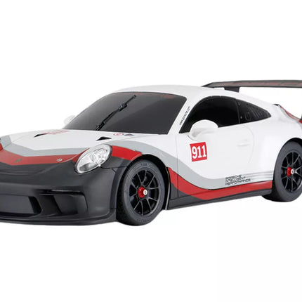 RC automobilis 1:18 Rastar Porsche 911 GT3, baltas-pilkas