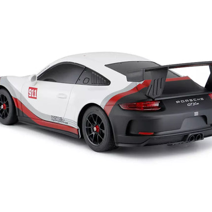 RC automobilis 1:18 Rastar Porsche 911 GT3, baltas-pilkas