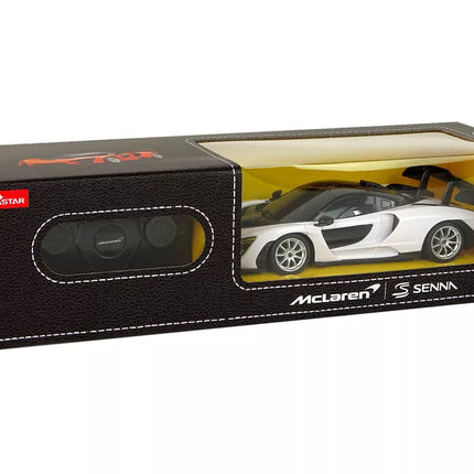 RC sportinis automobilis 1:18 nuotoliniu būdu valdomas McLaren Senna, baltas