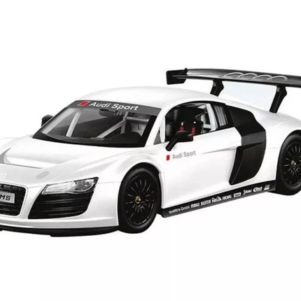 RC sportinis automobilis 1:18 nuotoliniu būdu valdomas Audi R8, baltas