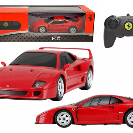 RC Sportinis automobilis 1:24 nuotoliniu būdu valdomas Ferrari F40 raudonas