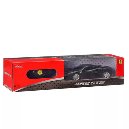 RC Automobilis Rastar 1:24 Ferrari 488 GTB, juodas