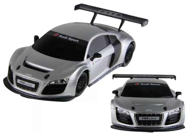 Automobilis R/C 1:24 Nuotoliniu būdu valdomas sportinis AUDI R8 LMS sidabrinis
