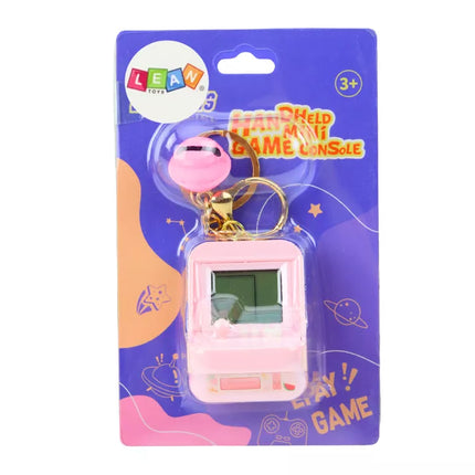 Elektroninis žaidimas Tetris Pocket raktų pakabukas rožinis