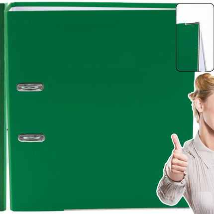 A4 formato dokumentų segtuvas / 75 mm svirties mechanizmas, žalias