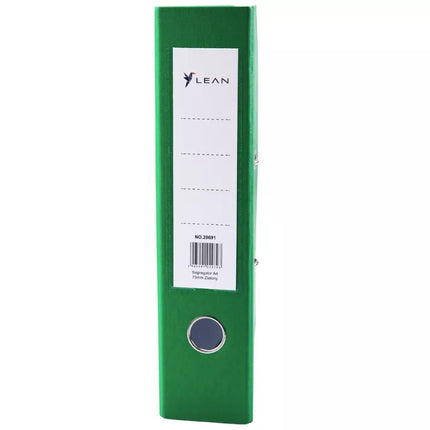 A4 formato dokumentų segtuvas / 75 mm svirties mechanizmas, žalias