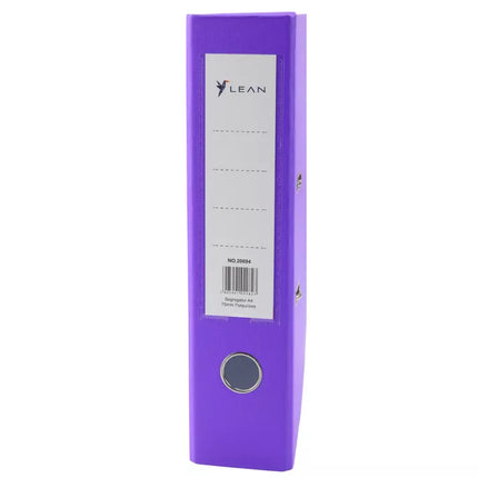 A4 formato segtuvas dokumentams, 75 mm, svirties mechanizmas, violetinis