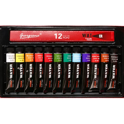 Akrilinių dažų rinkinys tūbelėse, 12 spalvų