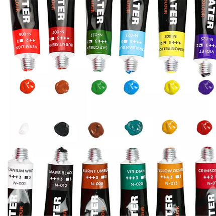 Akrilinių dažų rinkinys tūbelėse, 24 spalvos