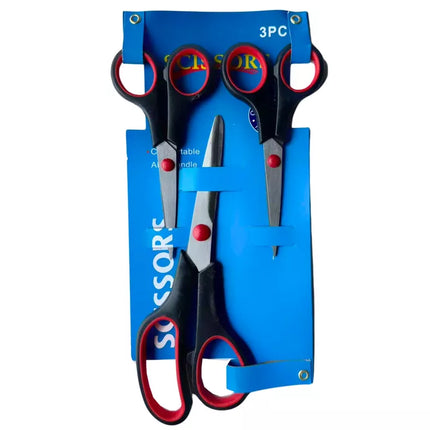 Kanceliarinių žirklių rinkinys Universalus 3 vnt.