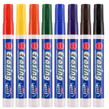 8 spalvų baltos lentos žymeklių rinkinys