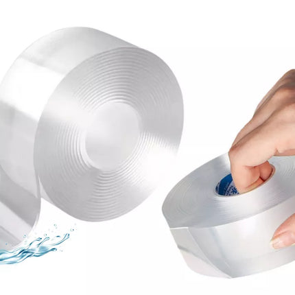 Dvipusė vandeniui atspari akrilo gumos juosta 3m