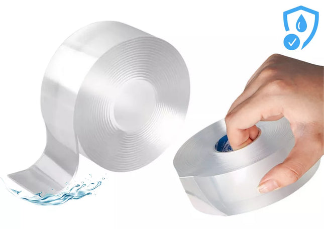 Dvipusė vandeniui atspari akrilo gumos juosta 3m