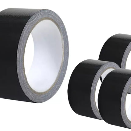 Tekstilinė juosta, tvirta, stipri, universali, juoda, 48 mm / 54 jardai