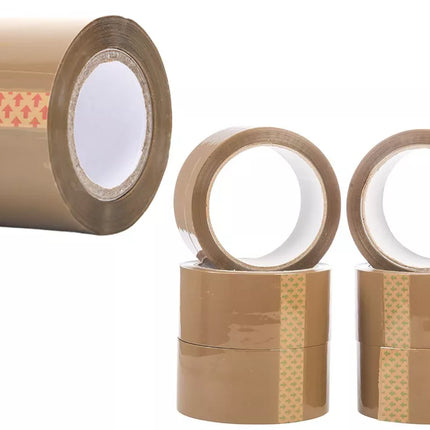 Rudas sintetinis guminis pakavimo lipni juosta 48MM*50M 54Yd stipri