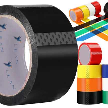 Akrilinė pakavimo juosta, juoda, 48 mm / 50 jardų