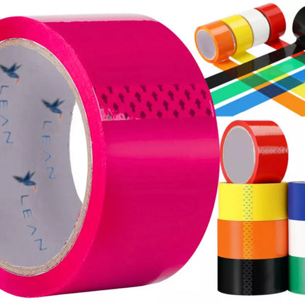 Akrilinė pakavimo juosta rožinė, 48 mm / 50 jardų