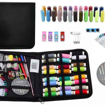 Didelis siuvimo įrankių rinkinys