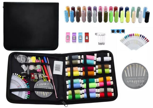 Didelis siuvimo įrankių rinkinys