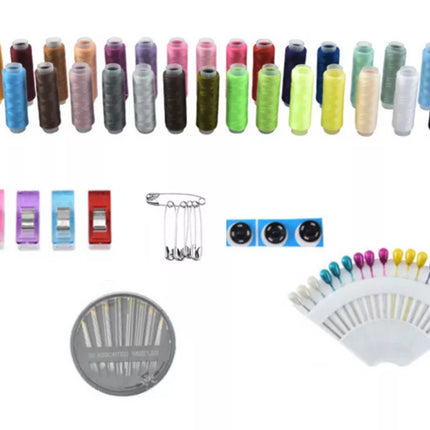 Didelis siuvimo įrankių rinkinys