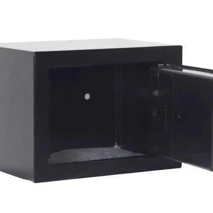 Elektroninis seifas su kodu, plieninis, juodas