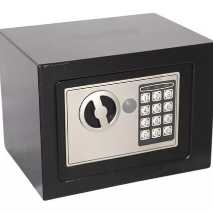 Elektroninis seifas su kodu, plieninis, juodas