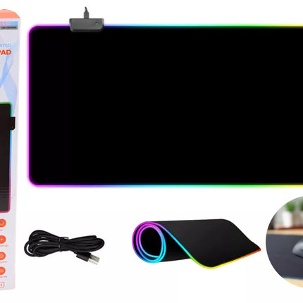 Pelės kilimėlis su LED apšvietimu 40x90cm