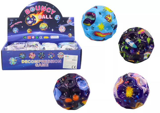 Minkymo ir atšokimo kamuoliukas su ertmėmis 7cm