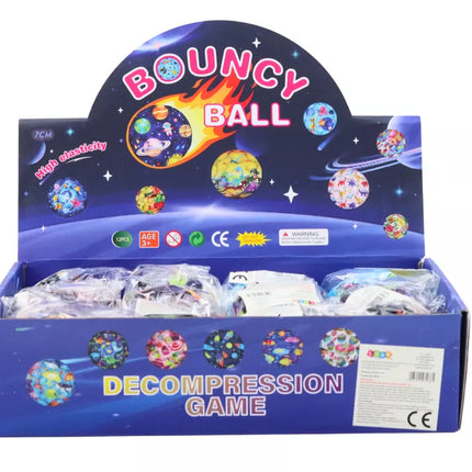 Minkymo ir atšokimo kamuoliukas su ertmėmis 7cm