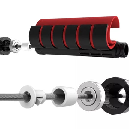 Šokdynė su putplasčio rankena, reguliuojama, 3 m