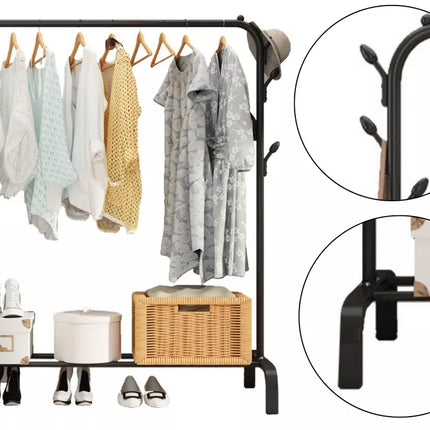 Pastatomas drabužių kabyklos batas laisvai stovintis drabužių spinta