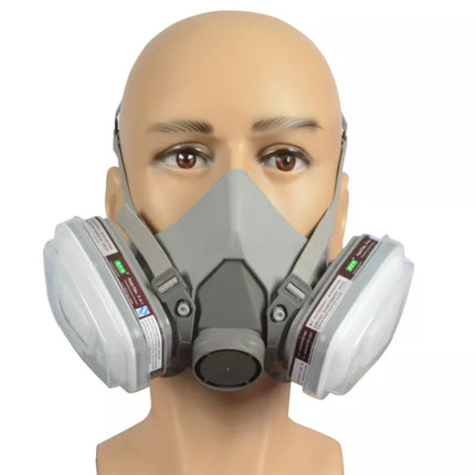 Pusiau kaukė nuo dažų dulkių su 2 anglies filtrais