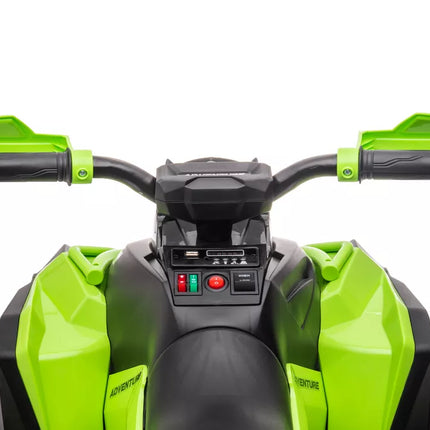 GTS1199 Žalias akumuliatorinis keturratis