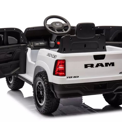 Akumuliatorinis automobilis ZB618 Dodge Ram Baltas