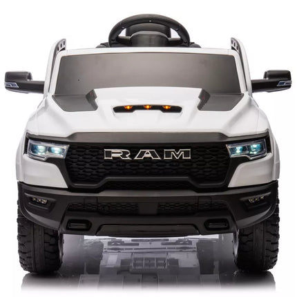 Akumuliatorinis automobilis ZB618 Dodge Ram Baltas