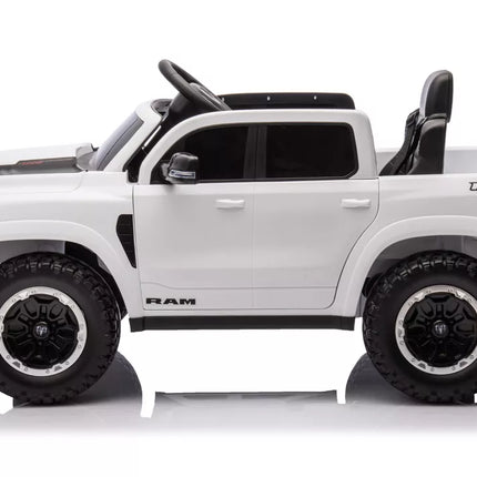 Akumuliatorinis automobilis ZB618 Dodge Ram Baltas