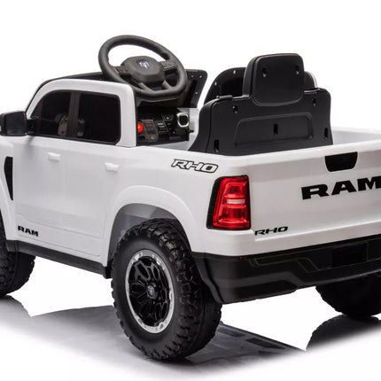 Akumuliatorinis automobilis ZB618 Dodge Ram Baltas