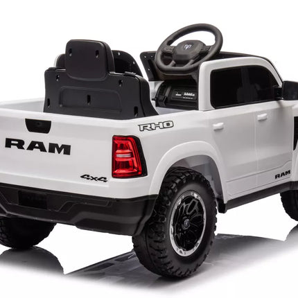 Akumuliatorinis automobilis ZB618 Dodge Ram Baltas