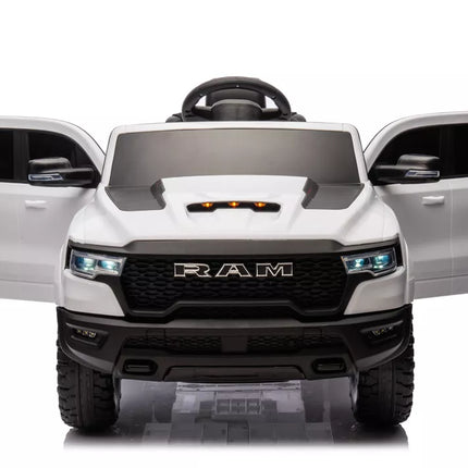 Akumuliatorinis automobilis ZB618 Dodge Ram Baltas