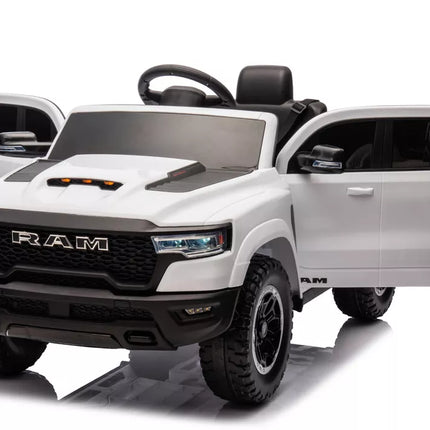 Akumuliatorinis automobilis ZB618 Dodge Ram Baltas
