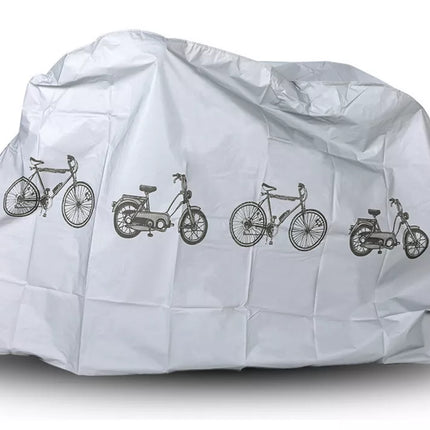 Velcro uždangalas dviračiui, paspirtukui, atsparus vandeniui, medžiaga 210x100x64 cm