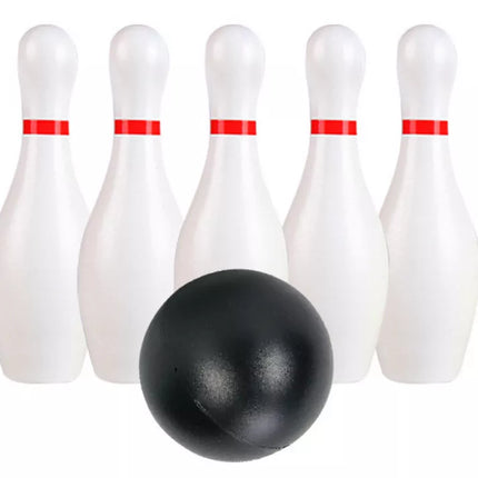 Klasikinis boulingo rinkinys: du kamuoliai, 10 kėglių, įgūdžių žaidimas