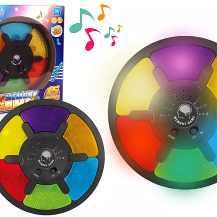 Interaktyvus atminties žaidimas su šviesomis ir garsais