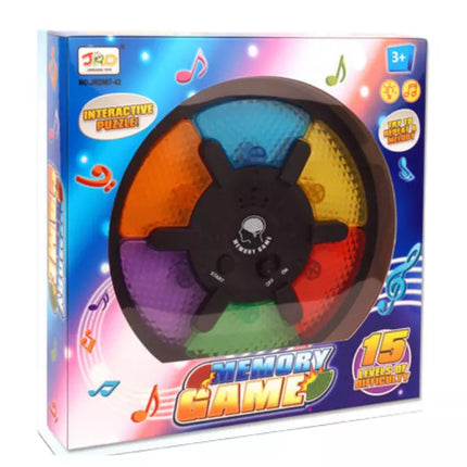 Interaktyvus atminties žaidimas su šviesomis ir garsais