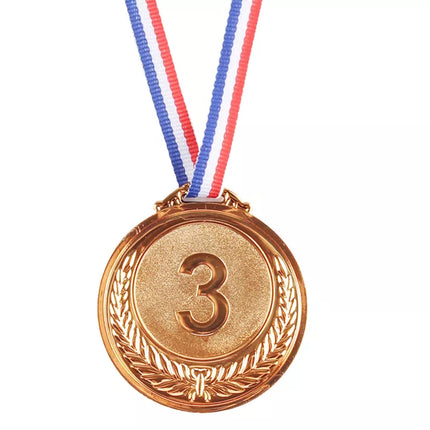 Bronzos medalis, pirmos vietos prizo trofėjus, cinkas, 6,5 cm